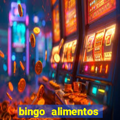 bingo alimentos para imprimir